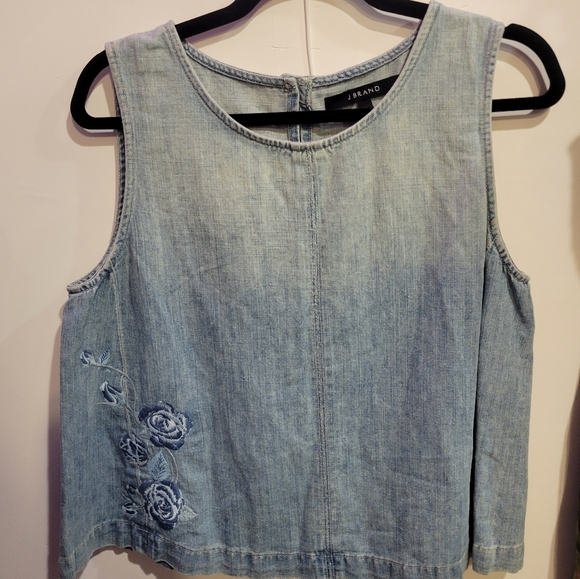 🎀Clearance🎀 NWT JBRAND DENIM embroidered top - Picture 15 of 15